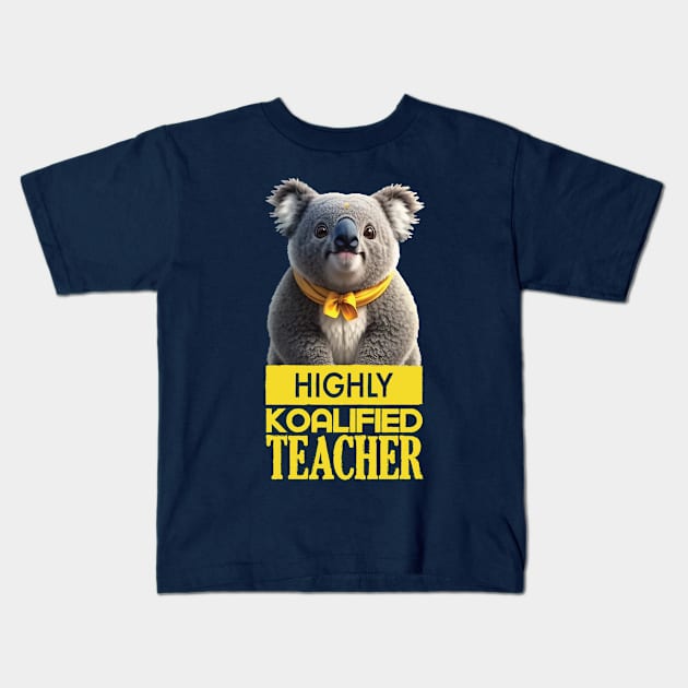 Just a Highly Koalified Teacher Koala 7 Kids T-Shirt by Dmytro